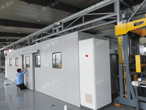 PLASMA, SUPERSONIC SPEED COATING SOUNDPROOF ROOM