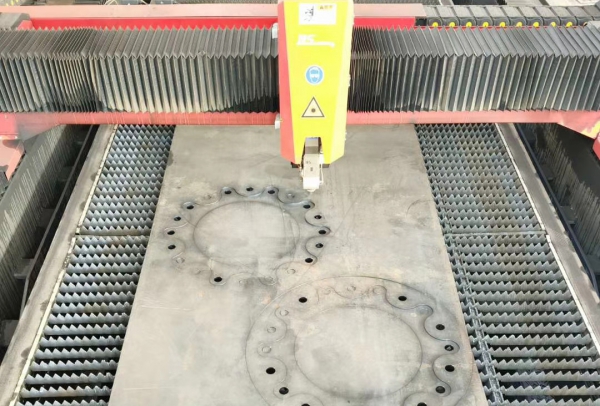 Laser cutting of smart facility components